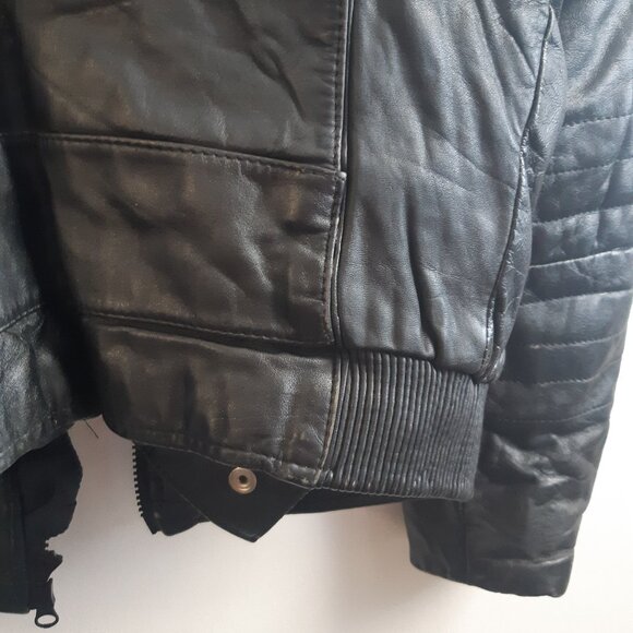 Vintage Genuine Leather Jacket Made in canada WomenCoat - Picture 13 of 16